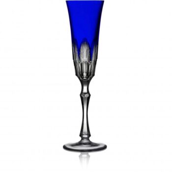 Varga Art Crystal Captiva Cobalt Champagne Flute
