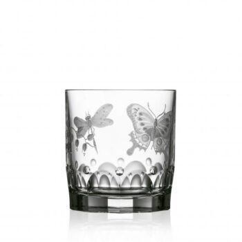 Varga Art Crystal Springtime Clear Double Old Fashioned Glass