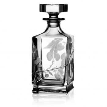 Varga Art Crystal Rainforest Clear Whiskey Decanter