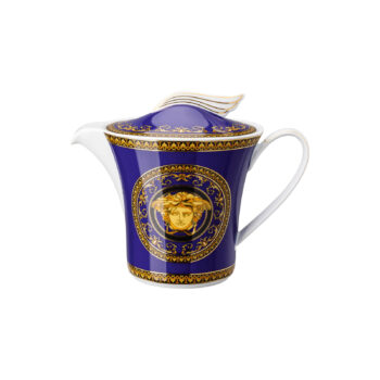 Versace by Rosenthal Medusa Blue Tea Pot