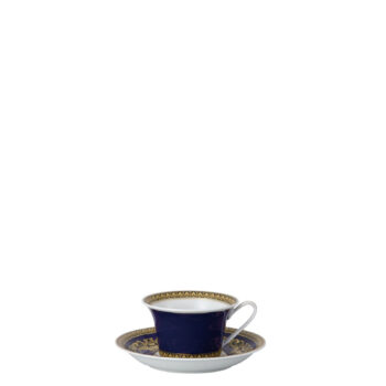 Versace by Rosenthal Medusa Blue Tea Cup & Saucer