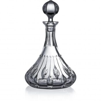 Varga Art Crystal Renaissance Clear Ships Decanter
