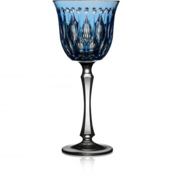 Varga Art Crystal Renaissance Sky Blue Water Glass