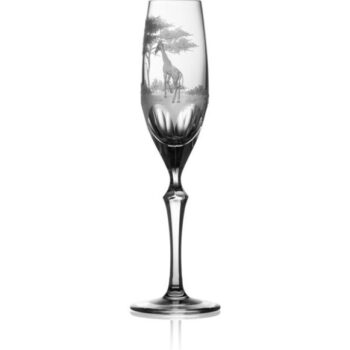 Varga Art Crystal Safari Giraffe Champagne Glass