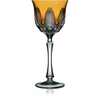 Varga Art Crystal Captiva Amber Water Glass