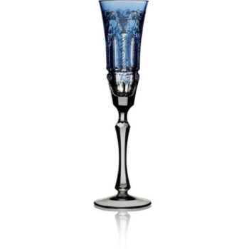 Varga Art Crystal Athens Sky Blue Champagne Flute