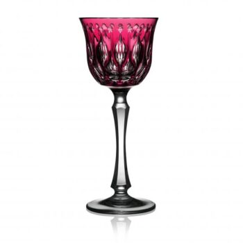 Varga Art Crystal Renaissance Raspberry Wine Glass