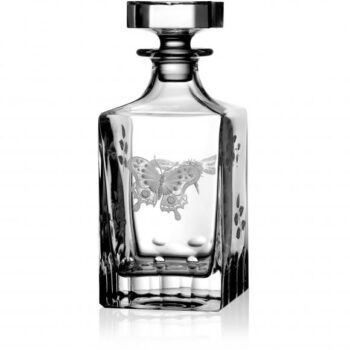 Varga Art Crystal Springtime Clear Whiskey Decanter