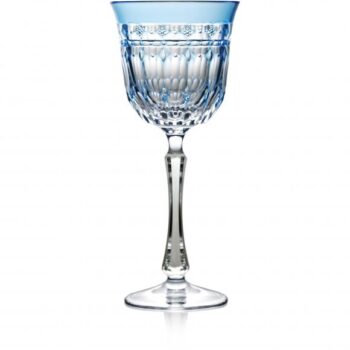 Varga Art Crystal Barcelona Sky Blue Water Glass