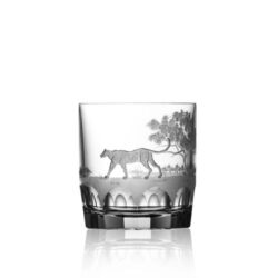 Varga Art Crystal Safari Leopard Dougle Old Fashioned