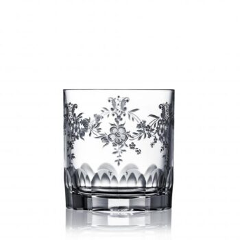 Varga Art Crystal Versailles Clear Double Old Fashioned Glass