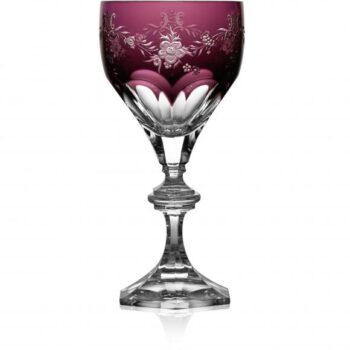 Varga Art Crystal Versailles Amethyst Water Glass