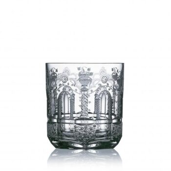 Varga Art Crystal Athens Clear Double Old Fashioned Glass