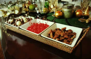 Calaisio Crudite Section Condiment Server Tray with 3 Porcelain Dish - Image 2