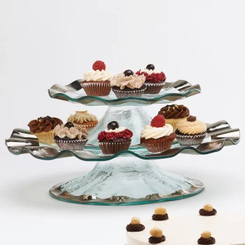 Annieglass Ruffle Petit Four Stand - Image 2