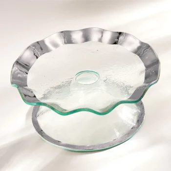 Annieglass Ruffle Petit Four Stand