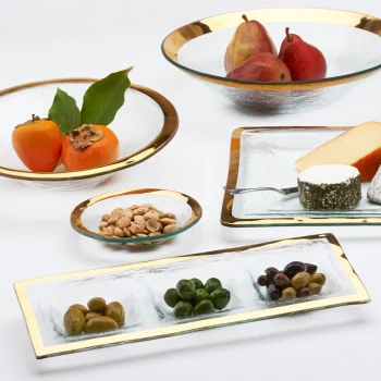 Annieglass Roman Antique Three-Section Tray - Image 2