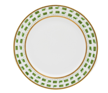 Royal Limoges La Bocca Green Dessert Plate