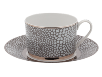 Royal Limoges Makassar Platinum Breakfast Saucer
