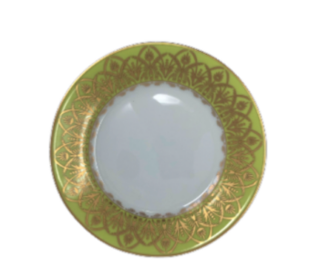 Royal Limoges Oasis Green Bread & Butter Plate