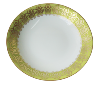 Royal Limoges Oasis Green Deep Round Platter