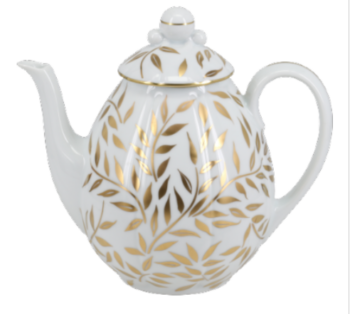 Royal Limoges Olivier Gold Coffee Pot