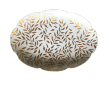 Royal Limoges Olivier Gold Medium Oval Platter
