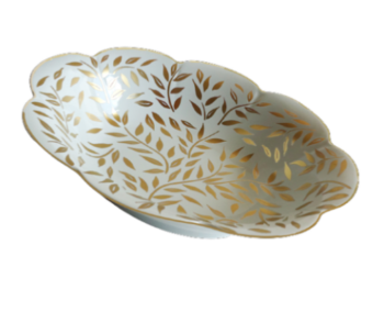 Royal Limoges Olivier Gold Open Vegetable Bowl