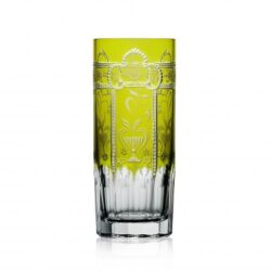 Varga Art Crystal Imperial Yellow-Green Highball