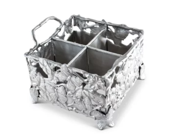 Arthur Court Butterfly Flatware Caddy - Image 2