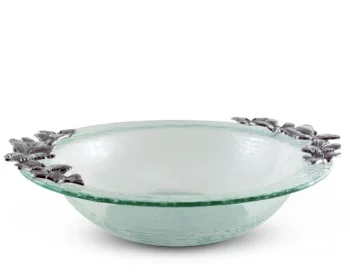 Arthur Court Butterfly Glass Salad Bowl - Image 2