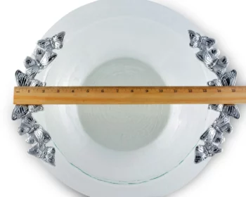 Arthur Court Butterfly Glass Salad Bowl - Image 4