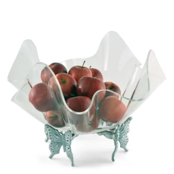 Arthur Court Butterfly Stand with 14" Acrylic Bowl - Image 3
