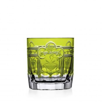Varga Art Crystal Imperial Yellow-Green Double Old Fashioned