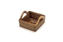 Calaisio Square Basket with Handles, Small