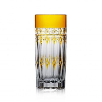Varga Art Crystal Barcelona Amber Highball