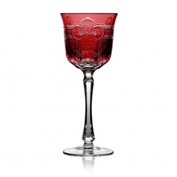 Varga Art Crystal Imperial Raspberry Wine Glass