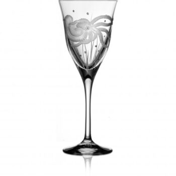 Varga Art Crystal Pacifica Octopus Water Glass