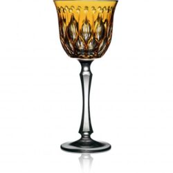 Varga Art Crystal Renaissance Amber Water Glass