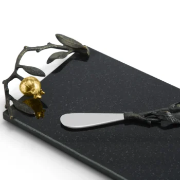 Michael Aram Pomegranate Cheese Board with Knife - Image 2