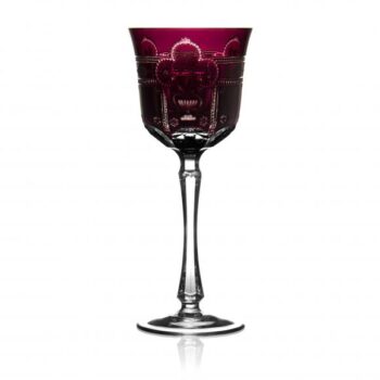 Varga Art Crystal Imperial Amethyst Wine Glass