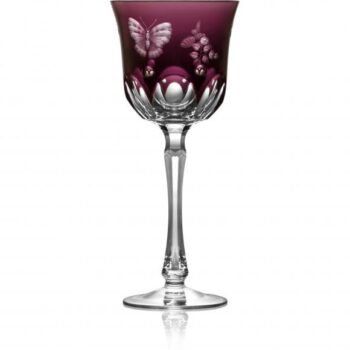 Varga Art Crystal Springtime Amethyst Water Glass