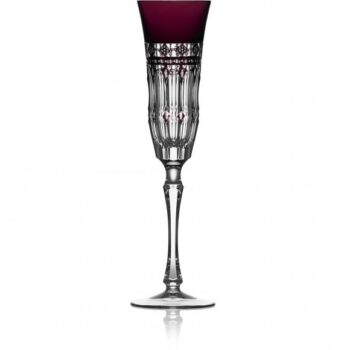 Varga Art Crystal Barcelona Amethyst Champagne Flute