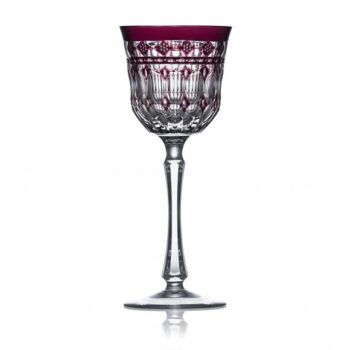 Varga Art Crystal Barcelona Amethyst Wine Glass