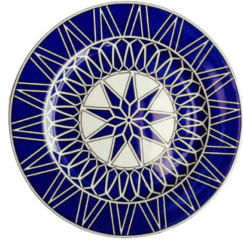 Royal Limoges Blue Star Charger Plate