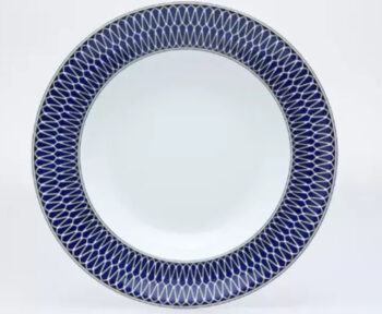Royal Limoges Blue Star Rim Soup Plate
