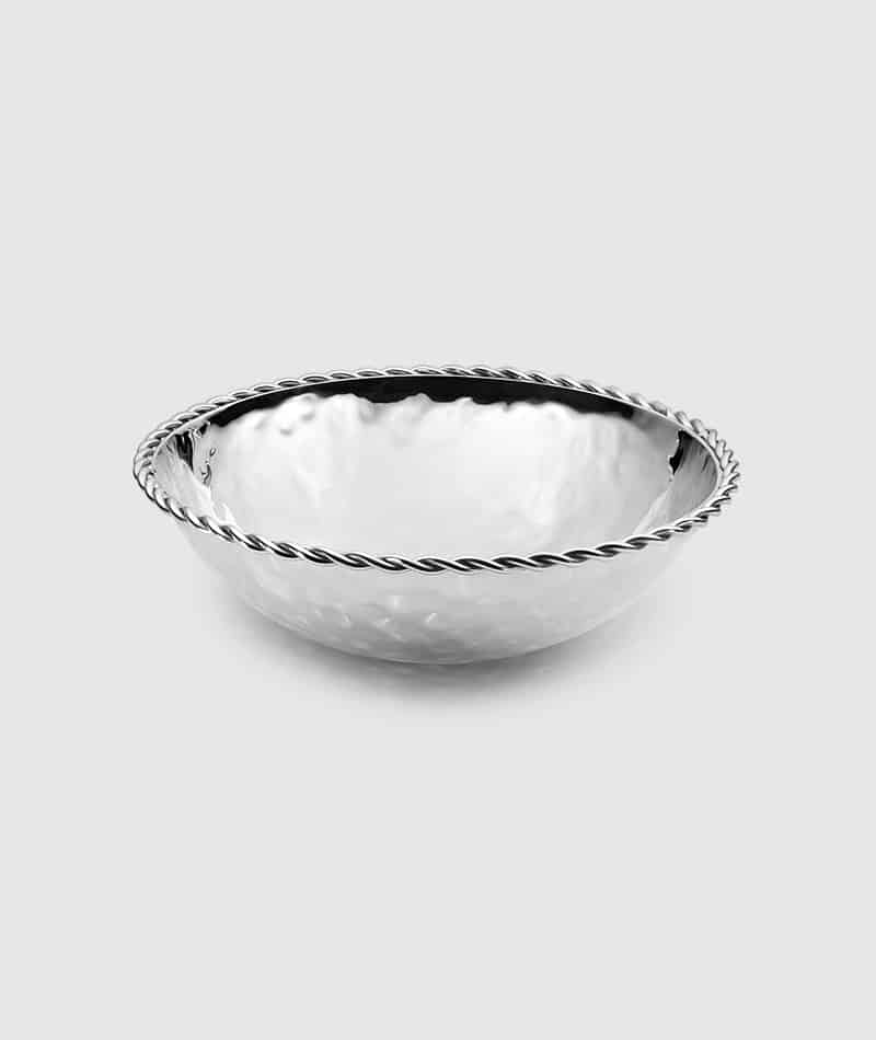 Mary Jurek Paloma Round Bowl w/Braided Wire 6.5"d