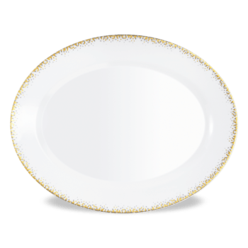 Haviland Souffle d'Or Large oval dish 15.75"L x 12.4"W