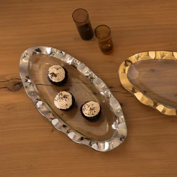 Annieglass Ruffle Mini Oval Tray - Image 2