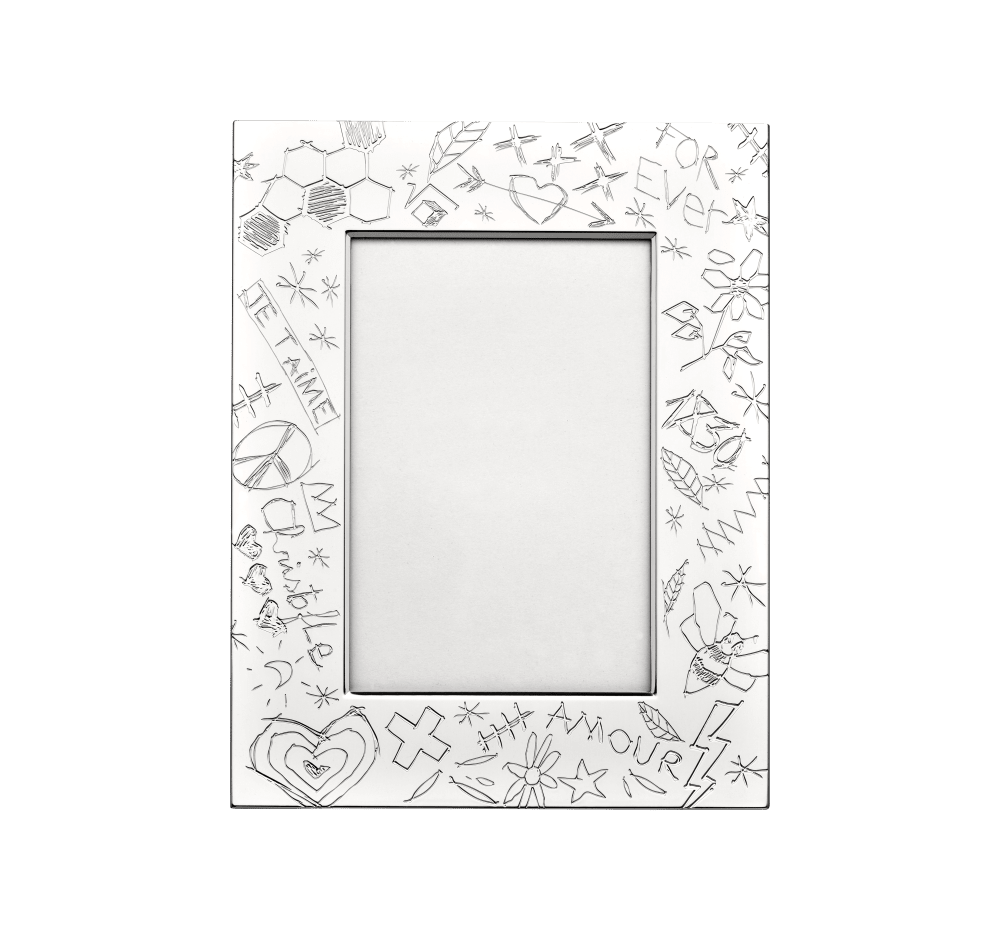 Christofle Graffiti Picture Frame, 4 x 6 Silver